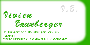 vivien baumberger business card